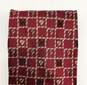 Moschino Brick Red Checkered Logo Hearts & '?' Silk Tie image number 7