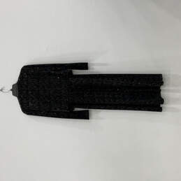 NWT Womens Black Round Neck Embellished Maxi Dress With Jacket Size 6 alternative image