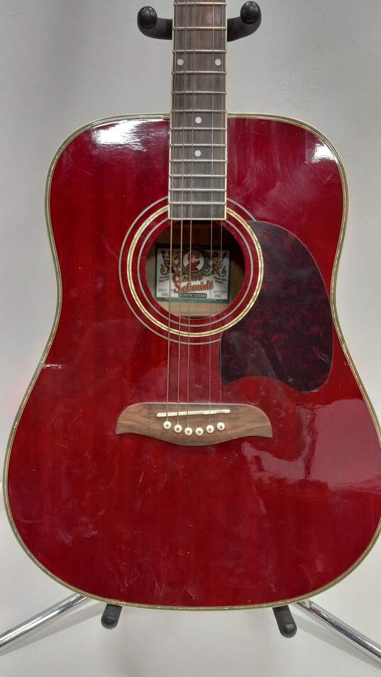 Oscar Schmidt by Washburn Electric Acoustic 6 String Guitar Model 0G21T TR image number 3