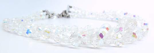 Vintage Icy Aurora Borealis Necklaces Bracelet & Earrings 208.3g image number 4