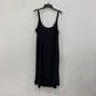 Womens Black Sleeveless Wide Strap Scoop Neck Pullover Tank Dress Size XL image number 2