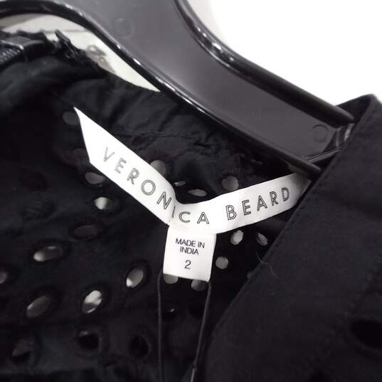 Veronica Beard Black Eve Dress Size 2 NWT image number 3