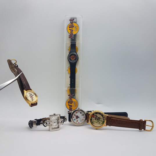 Disney Mickey Mouse, Hello Kitty, Plus Mixed Iconic Characters Analog Watch Bundle of Five image number 6