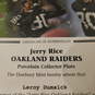 Danbury Mint Jerry Rice Raiders Collectors Plate W/ COA image number 9