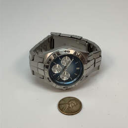 Designer Fossil BQ-9270 Silver-Tone Chronograph Blue Dial Analog Wristwatch alternative image