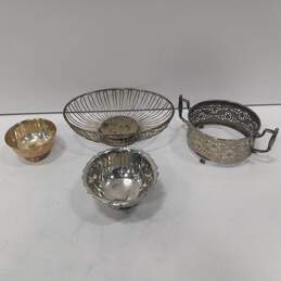 Bundle of 4 Silver-Plate Housewares