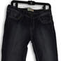 Womens Black Denim Dark Wash Front Pockets Stretch Skinny Leg Jeans Size 11 image number 3