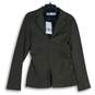 NWT Zara Womens Green Notch Lapel Long Sleeve Single Breasted Blazer Size S image number 1