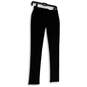 Womens Black Flat Front Slash Pocket Skinny Leg Dress Pants Size Small image number 2