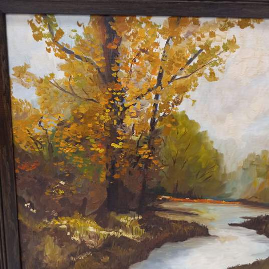Framed Painting of Forest on Canvas image number 3