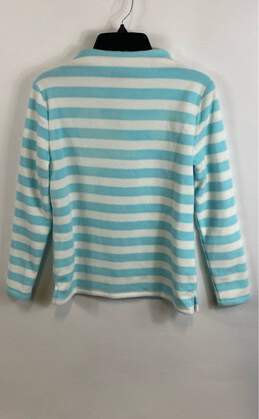 NWT Talbots Womens Blue White Striped Long Sleeve Pullover Sweater Size PS alternative image