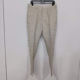 Cubavera Collection Men's Natural Color Linen Dress Pants Size 32x32 NWT