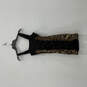 Women Black Beige Animal Print Sleeveless Pullover Bodycon Dress Size 5 image number 1