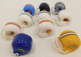 Lot Of 10 NFL Micro Mini Football Helmets Assorted Vending Gumball alternative image