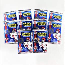 10 Factory Sealed 1991 All World CFL Football Cards Packs