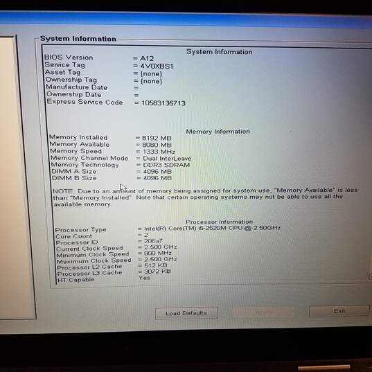 Dell  Latitude E6520  Intel Core i5@2.5 GHz Memory 8GB Screen 15.5inch image number 4