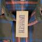NWT Mens Plaid Cotton Long Sleeve Collared Chest Pockets Shirt Jacket Size Large image number 3