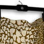 Womens Brown White Animal Print Flat Front Side Zip Mini Skirt Size 8 image number 3