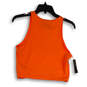 NWT Womens Orange Scoop Neck Tight Fit Pullover Tank Top Size Medium image number 2
