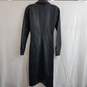 Steve Madden McClain Long Sleeve Black Faux Leather Midi Shirtdress Size 0 image number 2