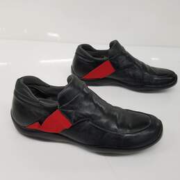 Prada Sport Black Leather Colorblock Slip On Shoes Women's Size 8.5 alternative image