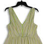 Womens Multicolor Striped Sleeveless V-Neck Deep Back Maxi Dress Size MP image number 4