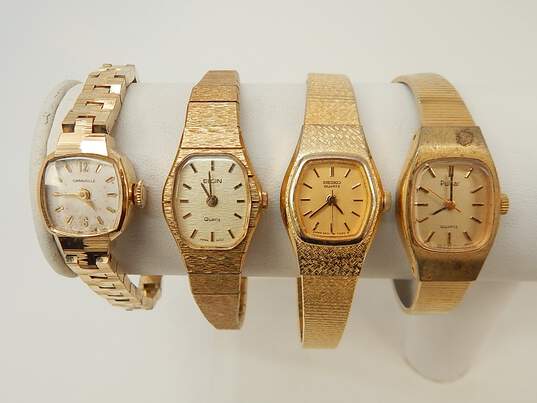 Buy the Vintage Seiko Pulsar Elgin & Caravelle Quartz Gold Tone Watches |  GoodwillFinds