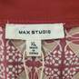Max Studio Women Maroon Printed Dress XL NWT image number 3