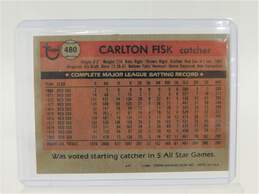 1981 HOF Carlton Fisk Topps All-Star Boston Red Sox alternative image