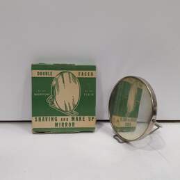Vintage Double Faced Shaving & Makeup Mirror S-5039 IOB