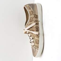 Michael Kors Women's Bronze Leather Sneakers Size 9.5 alternative image