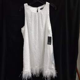 Aidan Mattox Women's Ivory Halter Sequin Swing Dress Size 18 NWT