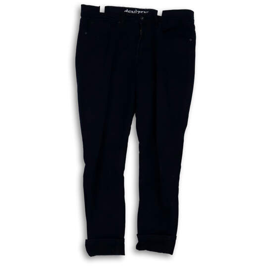 Womens Blue Dark Wash Stretch Pockets Comfort Skinny Leg Jeans Size 10 image number 1