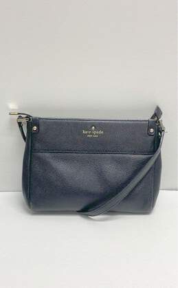 Kate Spade Black Leather Zip Crossbody Bag