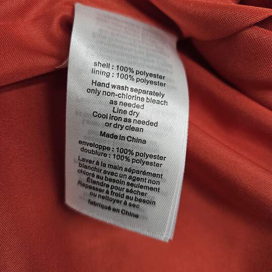 Orange Strapless Mini Dress With Pockets image number 3