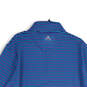 NWT Mens Blue Striped Mock Neck Quarter Zip Pullover T-Shirt Size X-Large image number 4