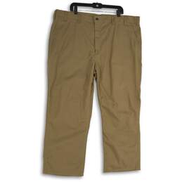 NWT Carhartt Mens Tan Flat Front Relaxed Fit Straight Leg Khaki Pants Size 44X30