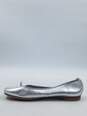 Authentic Prada Silver Ballet Flats W 5.5 image number 2