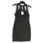 NWT Womens Gray Chevron Square Neck Sleeveless Sheath Dress Size Medium image number 1