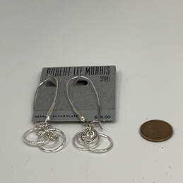 Designer Robert Lee Morris Silver-Tone Multiple Round Rings Dangle Earrings alternative image