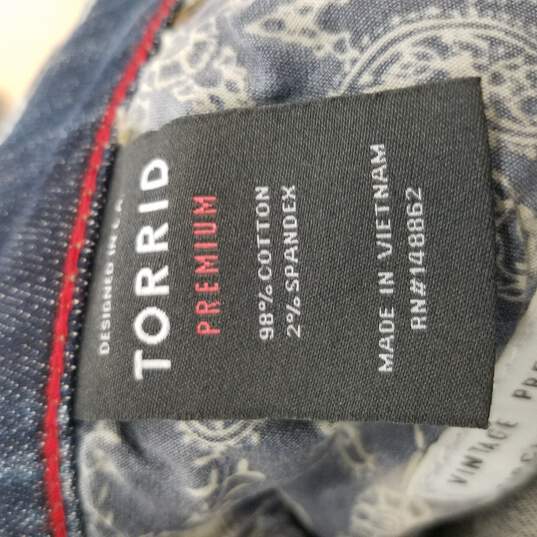 Torrid Women Denim Jeans 18R NWT image number 3