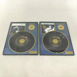 Elvis Presley Collectors Edition Platinum Records Heartbreak Hotel + Hound Dog
