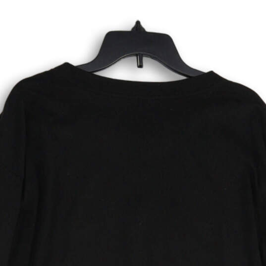 Womens Black Graphic Print Crew Neck Long Sleeve Pullover Sweatshirt Sz 3X image number 4