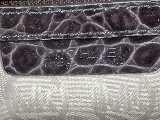 Michael Kors Croc Embossed Brown Leather Purse image number 6