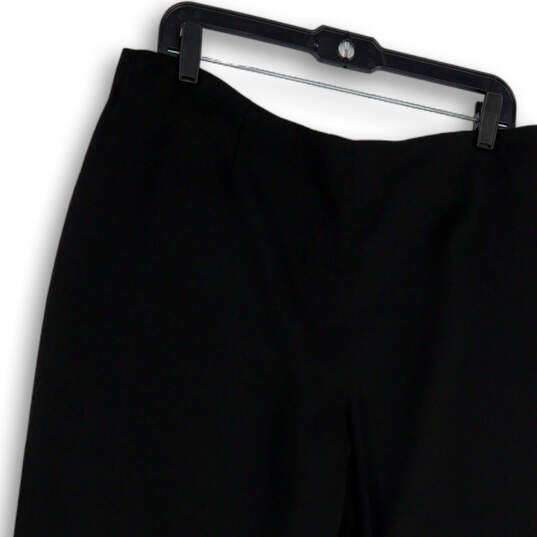 Buy the NWT Womens Black Classic High Rise Back Zip Capri Pants Size 16