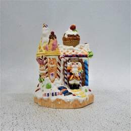 Fitz and Floyd Nutcracker Sweets Gingerbread House Christmas Cookie Jar & Box alternative image