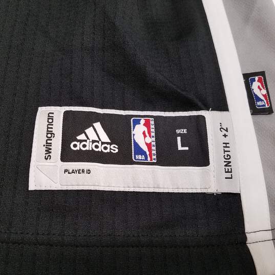 Adidas Mens Black San Antonio Spurs Kawhi Leonard #2 Basketball Jersey Sz L image number 3