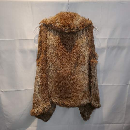 Calypso St Barth Natural Rabbit Fur Vest Size XS image number 2