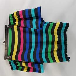 New York & Company Striped Blouse Multicolor M alternative image