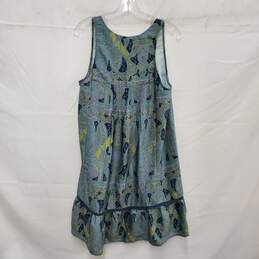 NWT Anthropologie Tiny WM's Moonrise Ruffled Green & Blue Midi Dress Size M alternative image